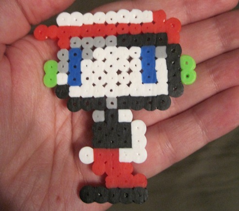 Glow in the Dark Mario Bros. Perler Bead Designs 